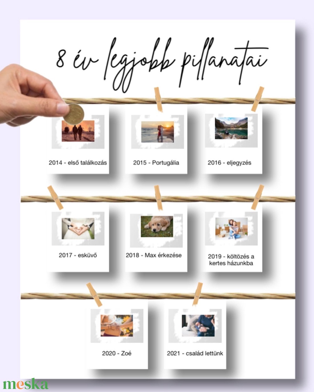 Legjobb pillanatok - kaparós poszter - otthon & életmód - papír, írószer - Meska.hu