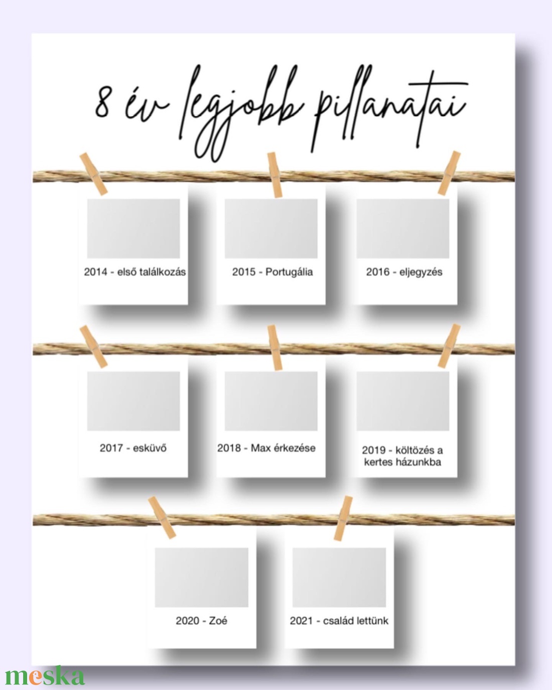 Legjobb pillanatok - kaparós poszter - otthon & életmód - papír, írószer - Meska.hu