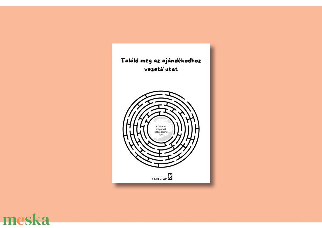 Találd meg az ajándékodhoz vezető utat kaparós sorsjegy - otthon & életmód - papír, írószer - ajándékozás kellékei - ajándék sorsjegy - Meska.hu