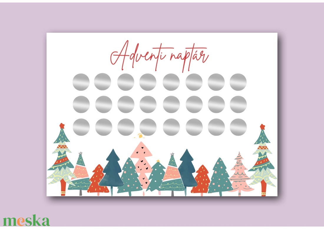 Adventi naptár kaparós poszter - A4 - otthon & életmód - papír, írószer - ajándékozás kellékei - ajándék sorsjegy - Meska.hu Adventi naptár kaparós poszter - A4 - otthon & életmód - papír, írószer - ajándékozás kellékei - ajándék sorsjegy - Meska.hu
