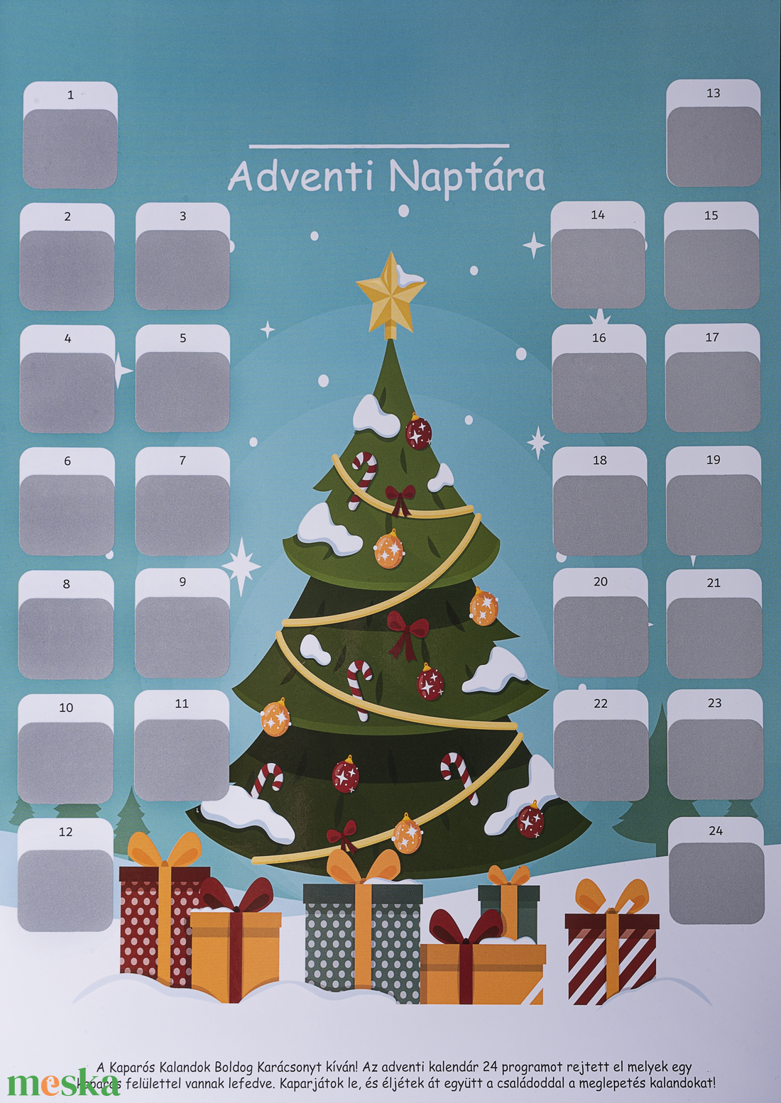 Kaparós Adventi Naptár Gyerekeknek - otthon & életmód - dekoráció - kép & falikép - poszter - Meska.hu Kaparós Adventi Naptár Gyerekeknek - otthon & életmód - dekoráció - kép & falikép - poszter - Meska.hu
