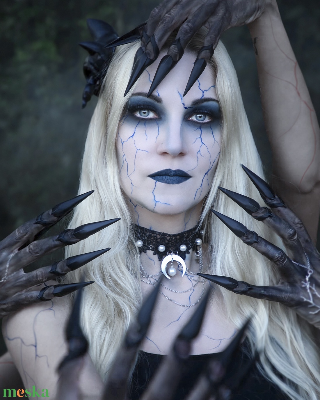 Fantasy karomszett - fekete � 10 db, Halloween és cosplay jelmezkiegészítő - ruha & divat - jelmez & álarc - jelmez - Meska.hu
