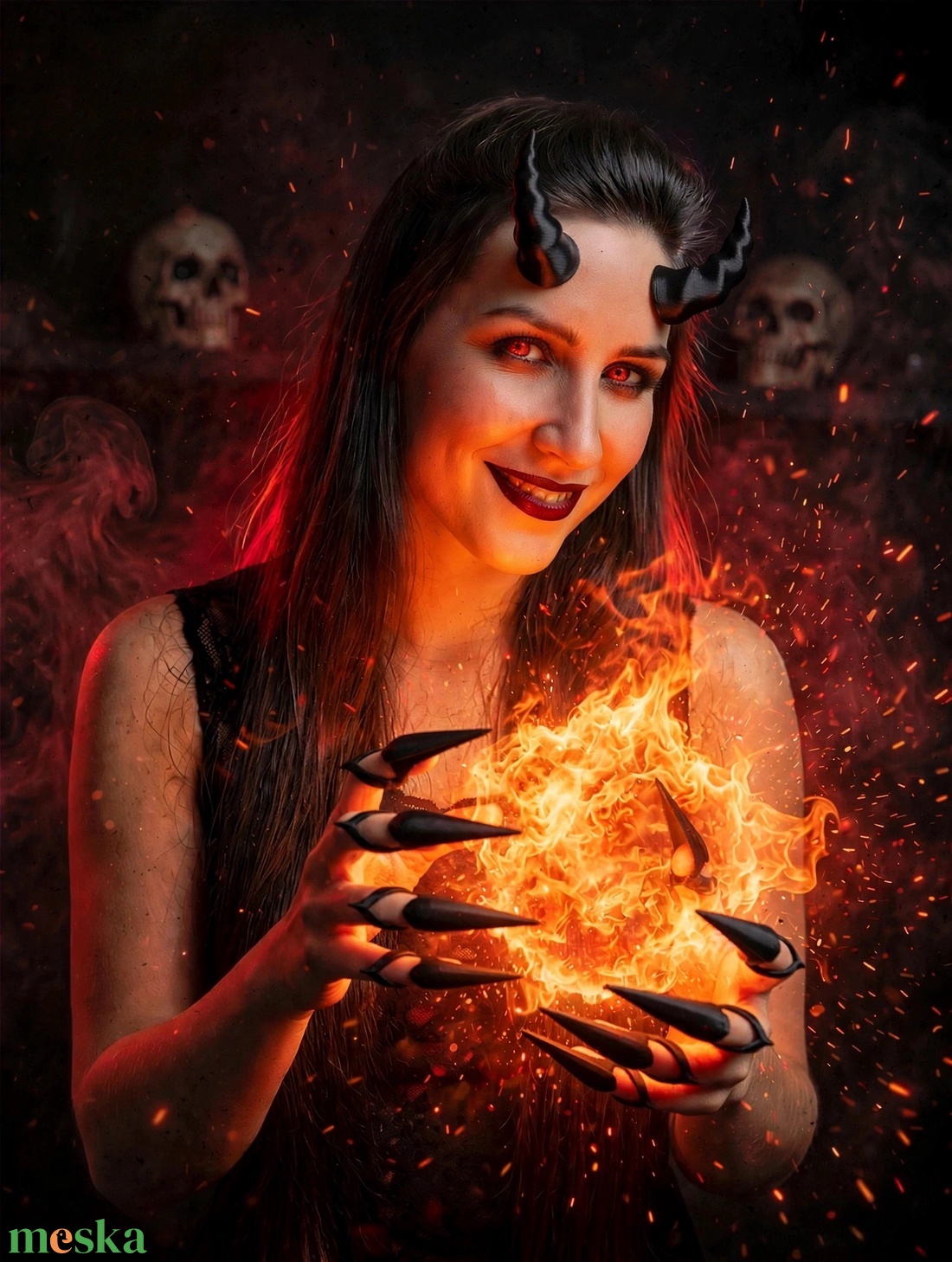 Fantasy szarvak - otthon & életmód - dekoráció - halloween - halloweeni jelmez és kiegészítők - Meska.hu