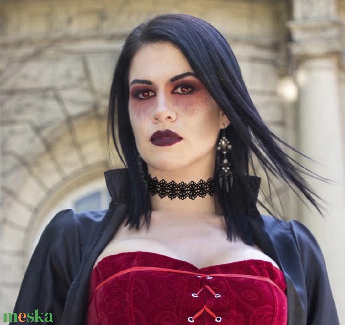 Noir Lace � Fekete csipke choker nyaklánc - ékszer - nyaklánc - nyakpánt, gallér - Meska.hu