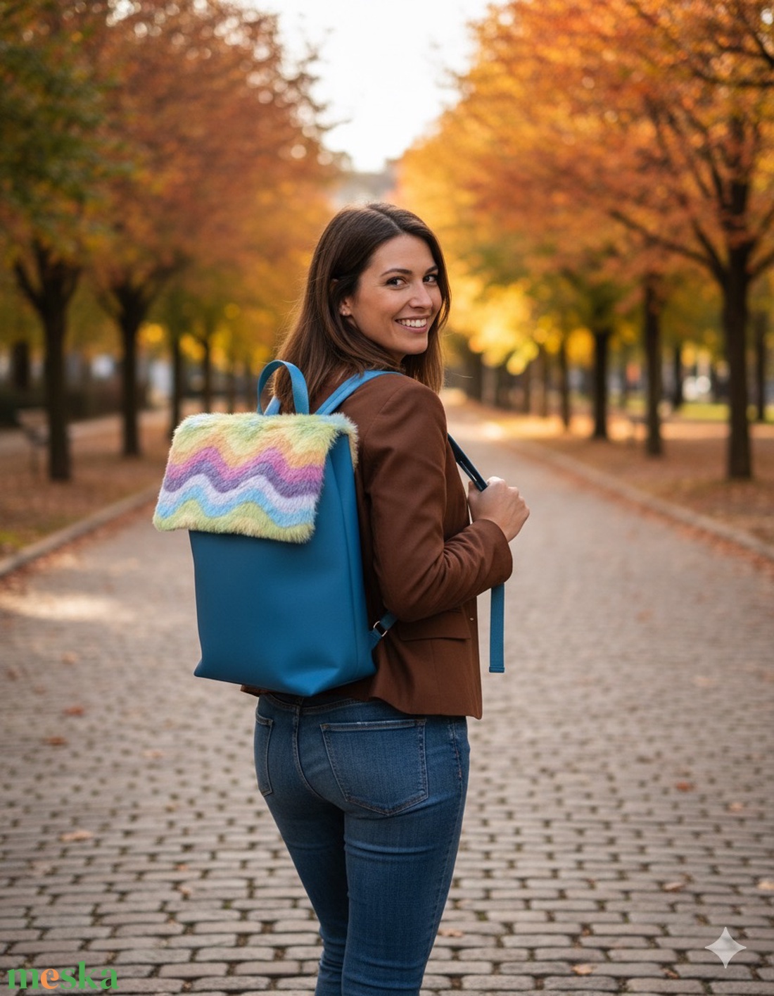Puha bélésű hátizsák laptophoz - táska & tok - hátizsák - hátizsák - Meska.hu