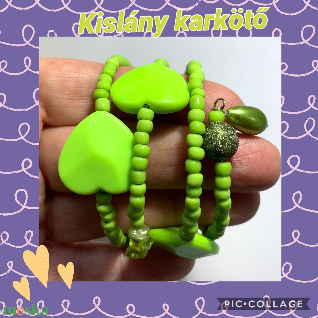 Kislány karkötő 3-8 éves leánynak 11-13cm csuklóra- Zöld szív kislány karkötő ásvány kövekkel, gyermek ékszer,karperec - ékszer - karkötő - memóriadrótos karkötő - Meska.hu Kislány karkötő 3-8 éves leánynak 11-13cm csuklóra- Zöld szív kislány karkötő ásvány kövekkel, gyermek ékszer,karperec - ékszer - karkötő - memóriadrótos karkötő - Meska.hu