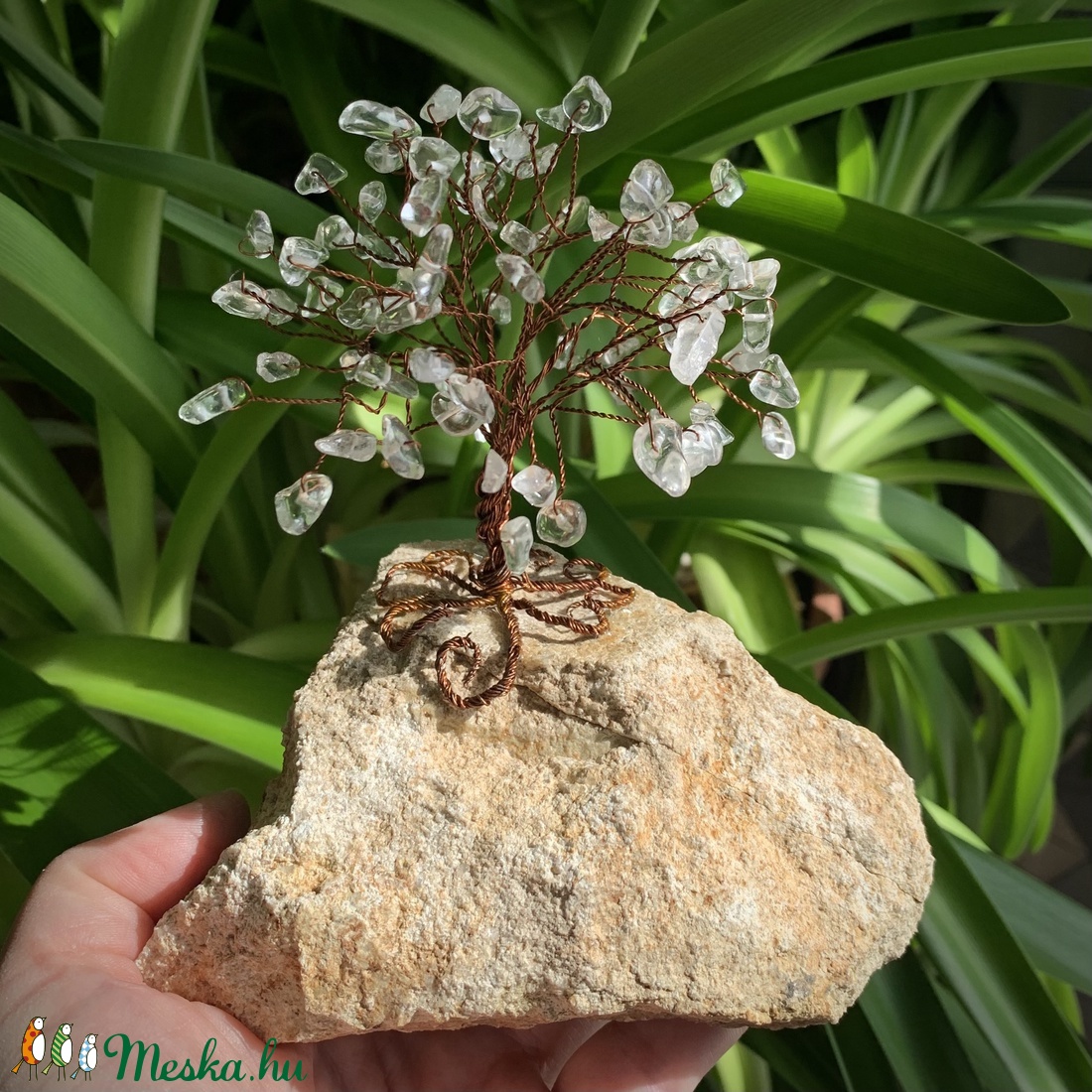 Szerencsefa kristályfa életfa Hegyikristály több mint 100 kristályból! - otthon & életmód - dekoráció - dísztárgy - Meska.hu