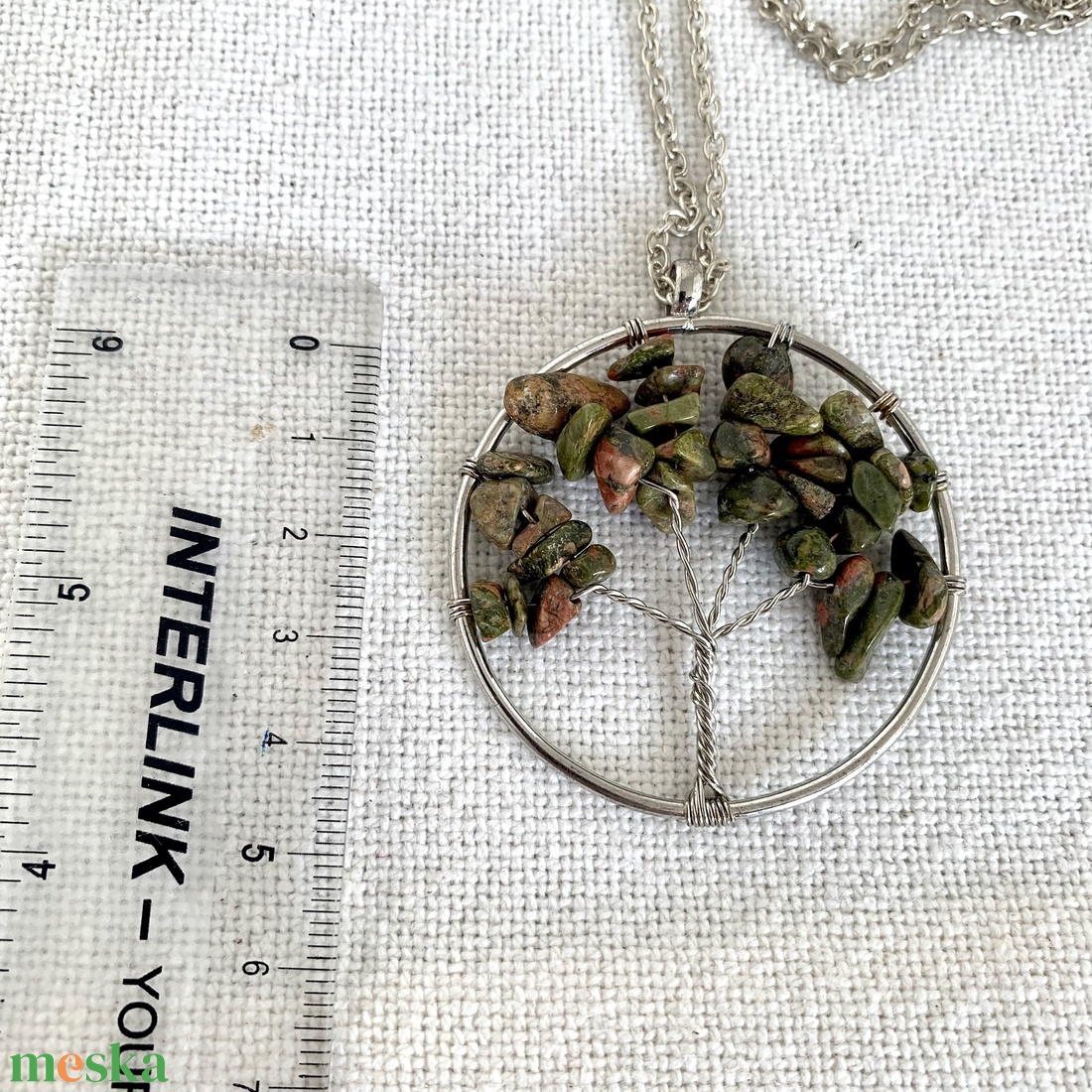 Rhodonit Életfa nyaklánc, vintage ékszer, egyedi midcentury lánc, hippi életfa/szerencsefa nyaklánc a 80-es évekből - ékszer - ékszerszett - Meska.hu Rhodonit Életfa nyaklánc, vintage ékszer, egyedi midcentury lánc, hippi életfa/szerencsefa nyaklánc a 80-es évekből - ékszer - ékszerszett - Meska.hu