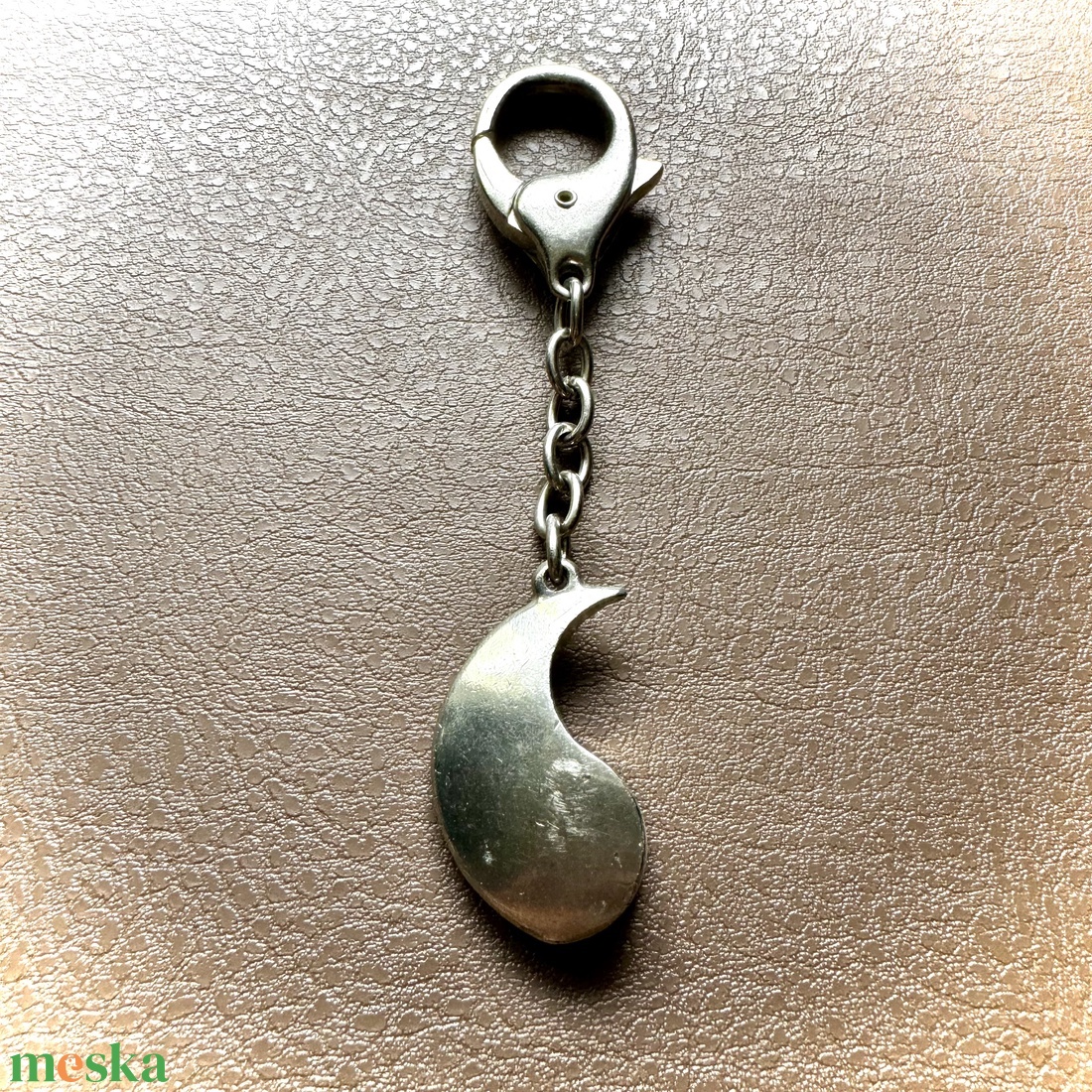 Yin vagy Yang kulcstartó, vintage kulcstartó a 80-as évekből, régi kulcskarika, kulcs tartó  - táska & tok - kulcstartó & táskadísz - kulcstartó - Meska.hu