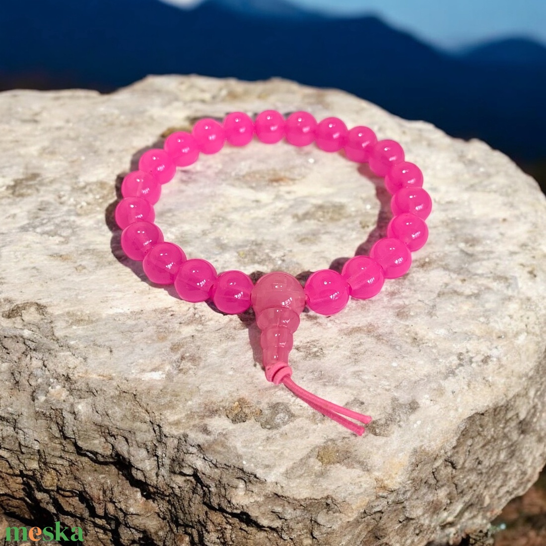 Pink Mala karkötő - üveg mala karkötő - rózsaszín - méret: S/M, kis jóga karkötő, rózsaszín karperec, pink karkötő - otthon & életmód - dekoráció - spiritualitás - mala - Meska.hu Pink Mala karkötő - üveg mala karkötő - rózsaszín - méret: S/M, kis jóga karkötő, rózsaszín karperec, pink karkötő - otthon & életmód - dekoráció - spiritualitás - mala - Meska.hu
