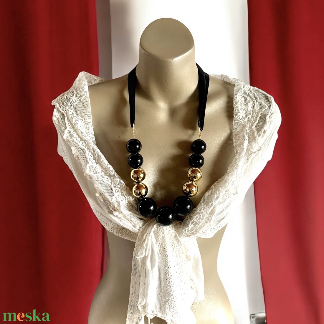 Állítható olasz 95 cm-es vintage nyaklánc 1980-as évekből, hibátlan minőségi ékszer, retro nyakék black Necklace - ékszer - ékszerszett - Meska.hu Állítható olasz 95 cm-es vintage nyaklánc 1980-as évekből, hibátlan minőségi ékszer, retro nyakék black Necklace - ékszer - ékszerszett - Meska.hu