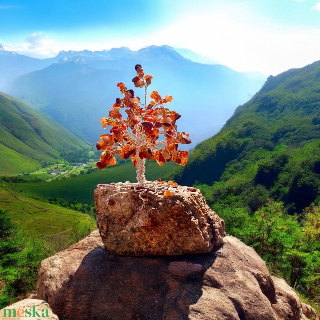 Kristály Fa ásványból, Bonsai kristály Ékszerfa szerencsefa, életfa, pénzfa, kristályfa kvarc kövekből drágakő fa - otthon & életmód - dekoráció - asztal és polc dekoráció - gyöngyfa, ásványfa - Meska.hu