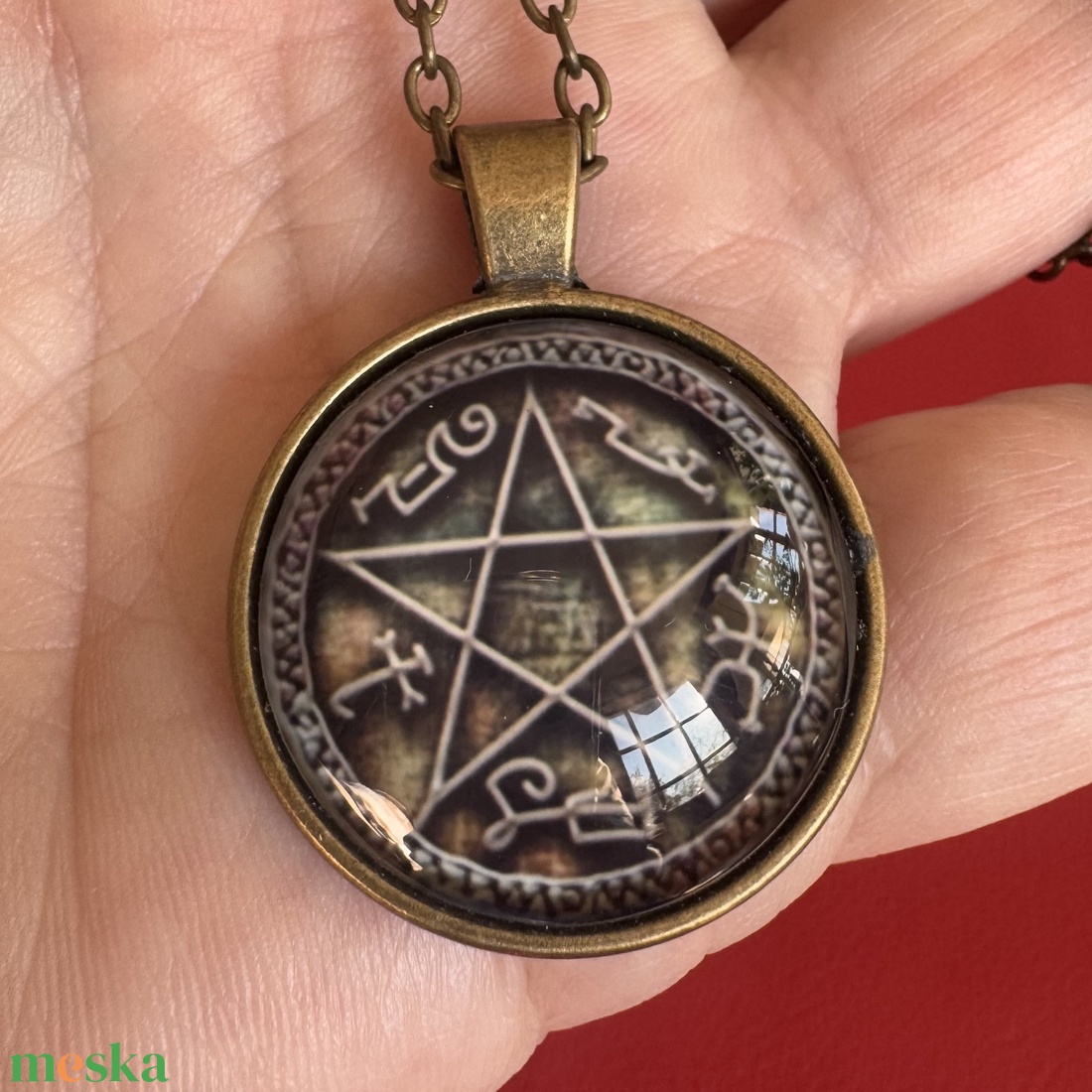Boszorkány ékszer pentagramma nyaklánc, wicca ékszer, 5 elem nyakék, mágia ezotéria újjászületés ékszer boszi nyaklánc - ékszer - nyaklánc - medálos nyaklánc - Meska.hu Boszorkány ékszer pentagramma nyaklánc, wicca ékszer, 5 elem nyakék, mágia ezotéria újjászületés ékszer boszi nyaklánc - ékszer - nyaklánc - medálos nyaklánc - Meska.hu