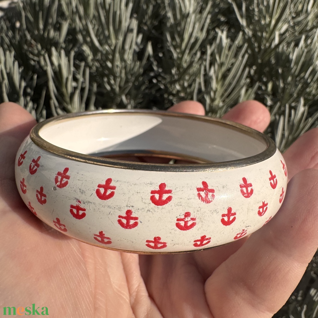 Színes hippi vintage fém karperec a 70-es évekből � eredeti retró bohém ékszer gyűjtőknek és egyedi stílus kedvelőknek - ékszer - karkötő - karperec - Meska.hu