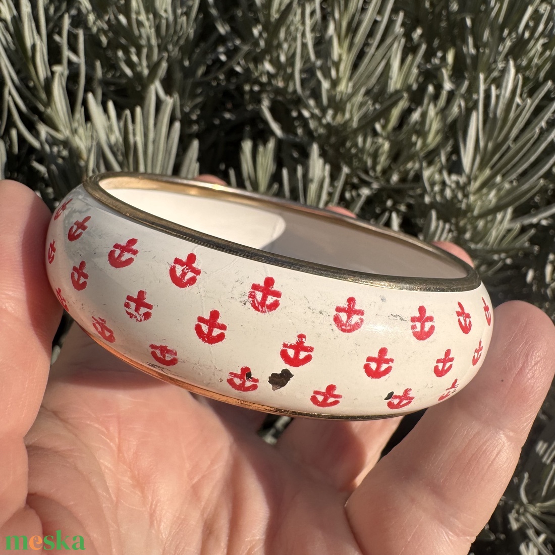 Színes hippi vintage fém karperec a 70-es évekből � eredeti retró bohém ékszer gyűjtőknek és egyedi stílus kedvelőknek - ékszer - karkötő - karperec - Meska.hu