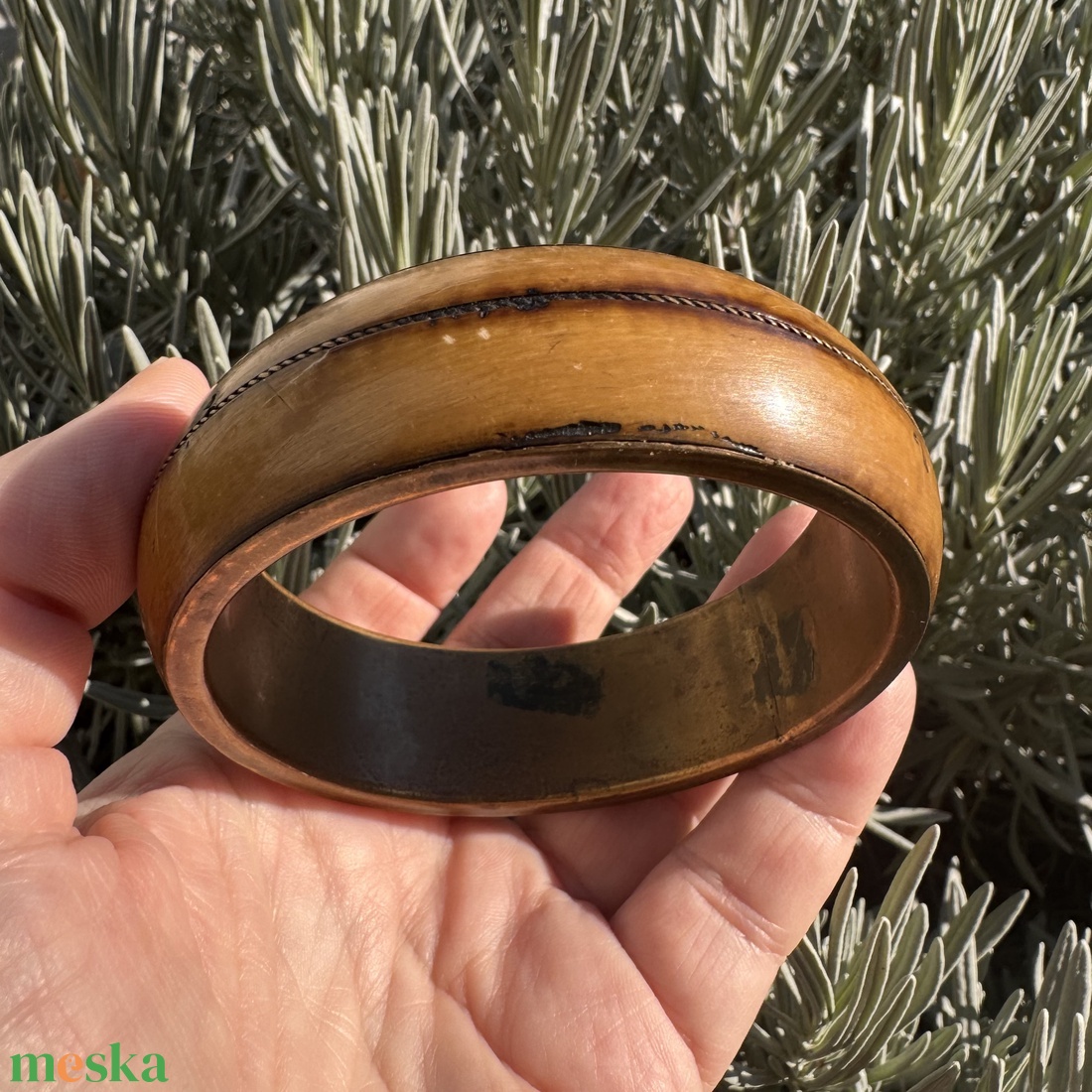 Színes hippi vintage réz karperec a 70-es évekből  eredeti retró bohém ékszer gyűjtőknek és egyedi stílus kedvelőknek - ékszer - karkötő - karperec - Meska.hu