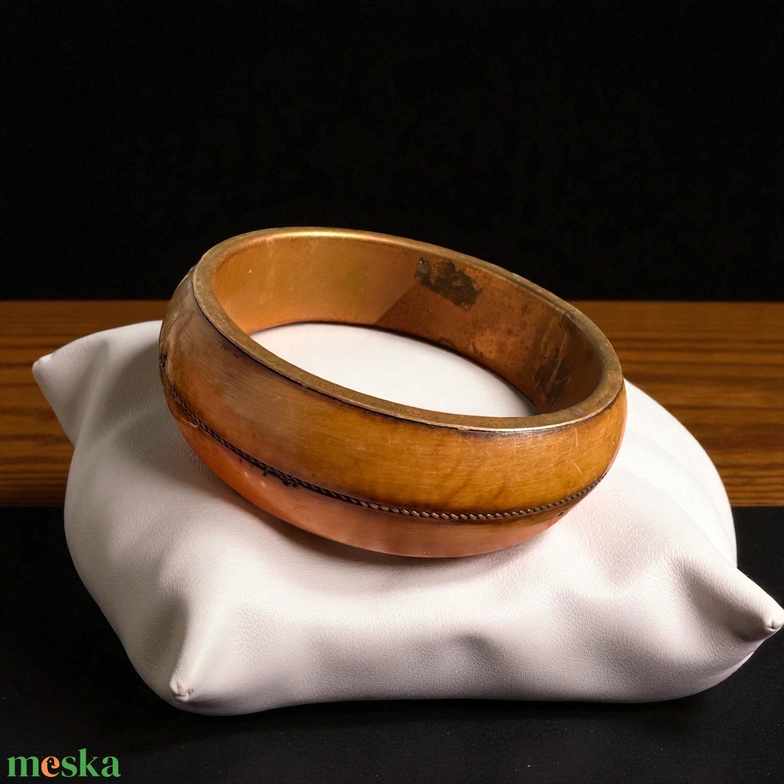 Színes hippi vintage réz karperec a 70-es évekből  eredeti retró bohém ékszer gyűjtőknek és egyedi stílus kedvelőknek - ékszer - karkötő - karperec - Meska.hu