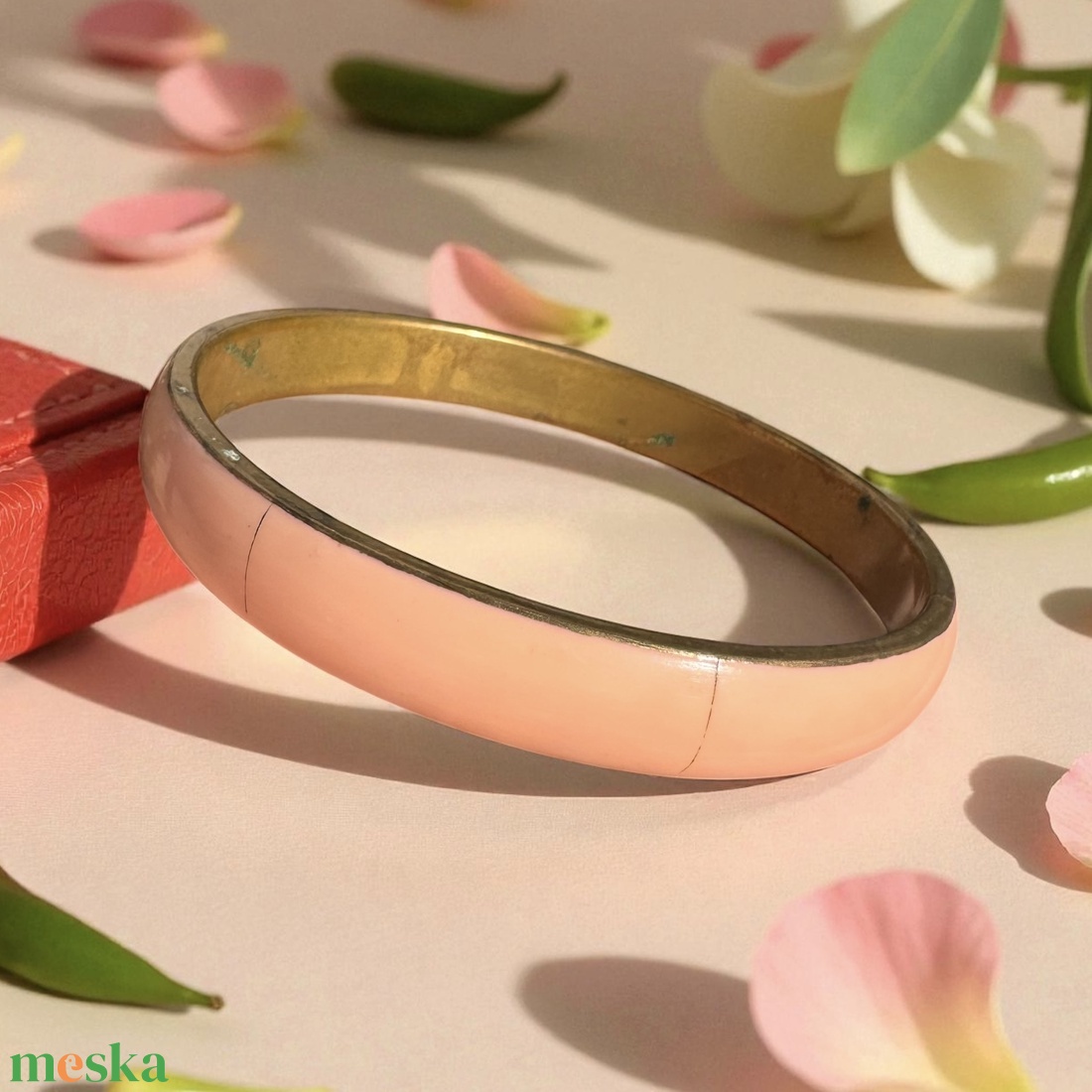 Színes hippi vintage réz karperec a 70-es évekből � eredeti retró bohém ékszer gyűjtőknek és egyedi stílus kedvelőknek - ékszer - karkötő - karperec - Meska.hu