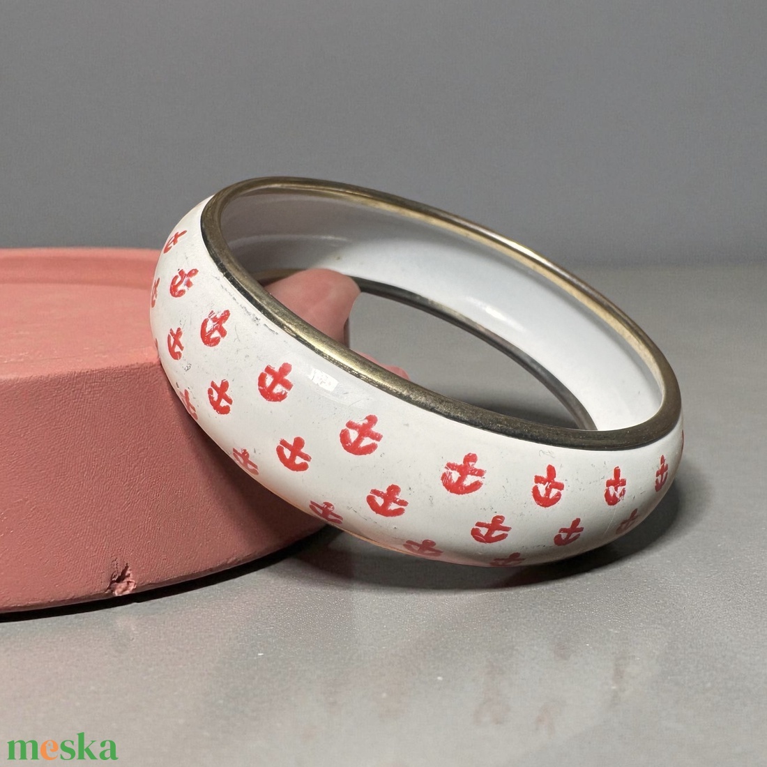 Színes hippi vintage fém karperec a 70-es évekből � eredeti retró bohém ékszer gyűjtőknek és egyedi stílus kedvelőknek - ékszer - karkötő - karperec - Meska.hu