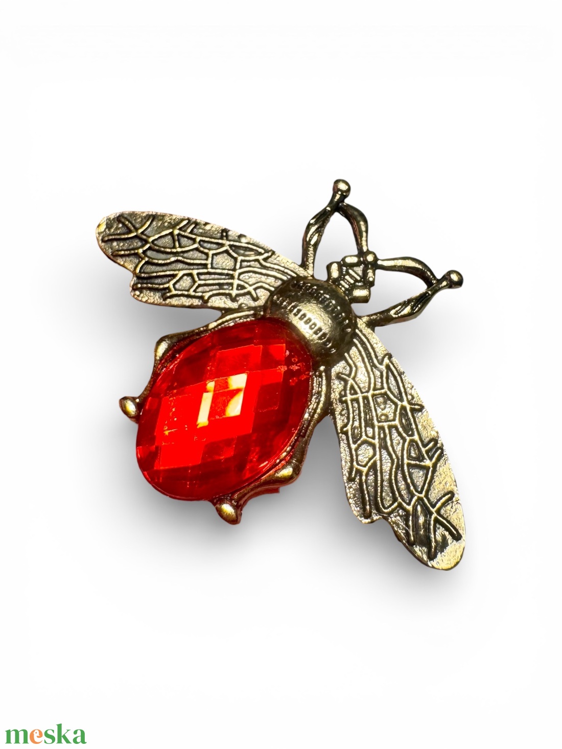 Bogár BROSS az 1980-as évekből, gyönyörű elegáns strasszos kitűző, pin szövetkabátra, blúzra,  blézerre retro kitűző - ékszer - kitűző és bross - Meska.hu