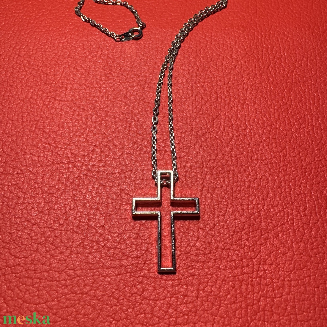 Retro kereszt medálos nyaklánc � vintage vallásos ékszer az 1970�80-as évekből - ékszer - nyaklánc - medálos nyaklánc - Meska.hu