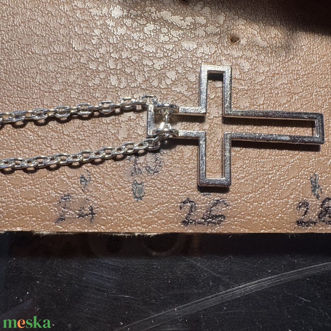 Retro kereszt medálos nyaklánc � vintage vallásos ékszer az 1970�80-as évekből - ékszer - nyaklánc - medálos nyaklánc - Meska.hu