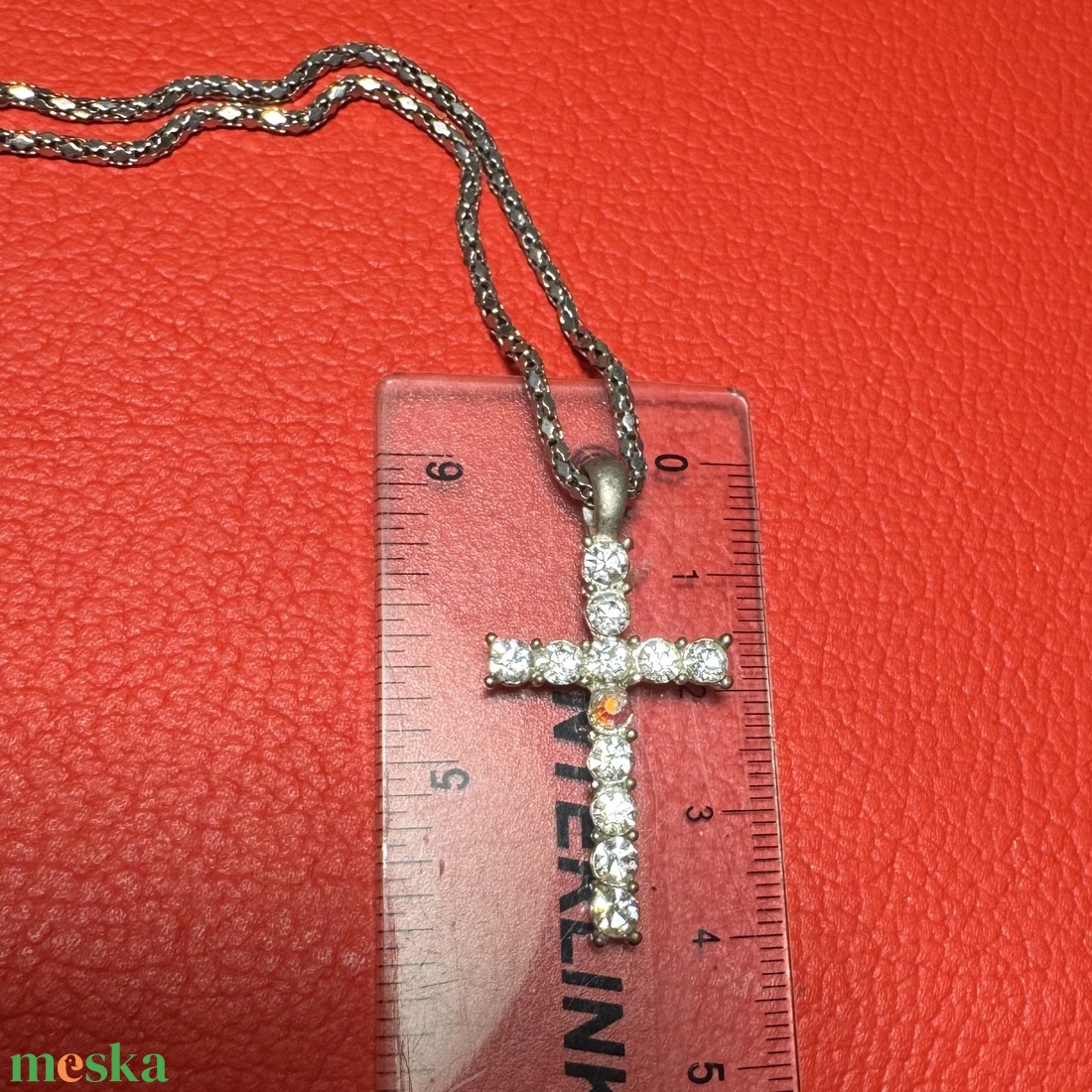 Retro kereszt medálos nyaklánc � vintage vallásos ékszer az 1970�80-as évekből - ékszer - nyaklánc - medálos nyaklánc - Meska.hu