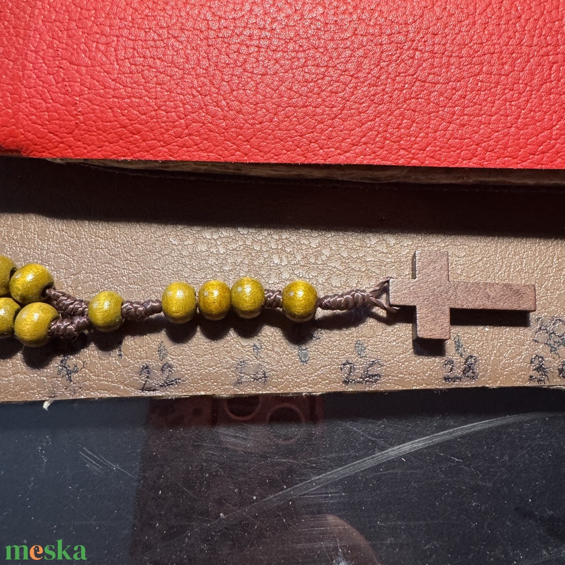 Fa rózsafüzér, Retro kereszt medálos nyaklánc � vintage vallásos ékszer az 1970�80-as évekből - ékszer - nyaklánc - medálos nyaklánc - Meska.hu