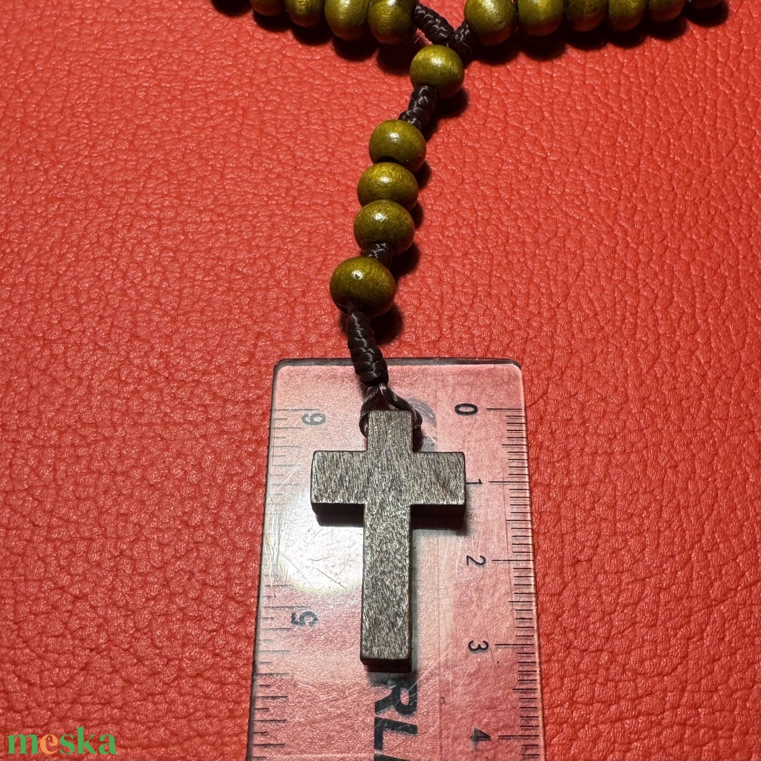 Fa rózsafüzér, Retro kereszt medálos nyaklánc � vintage vallásos ékszer az 1970�80-as évekből - ékszer - nyaklánc - medálos nyaklánc - Meska.hu