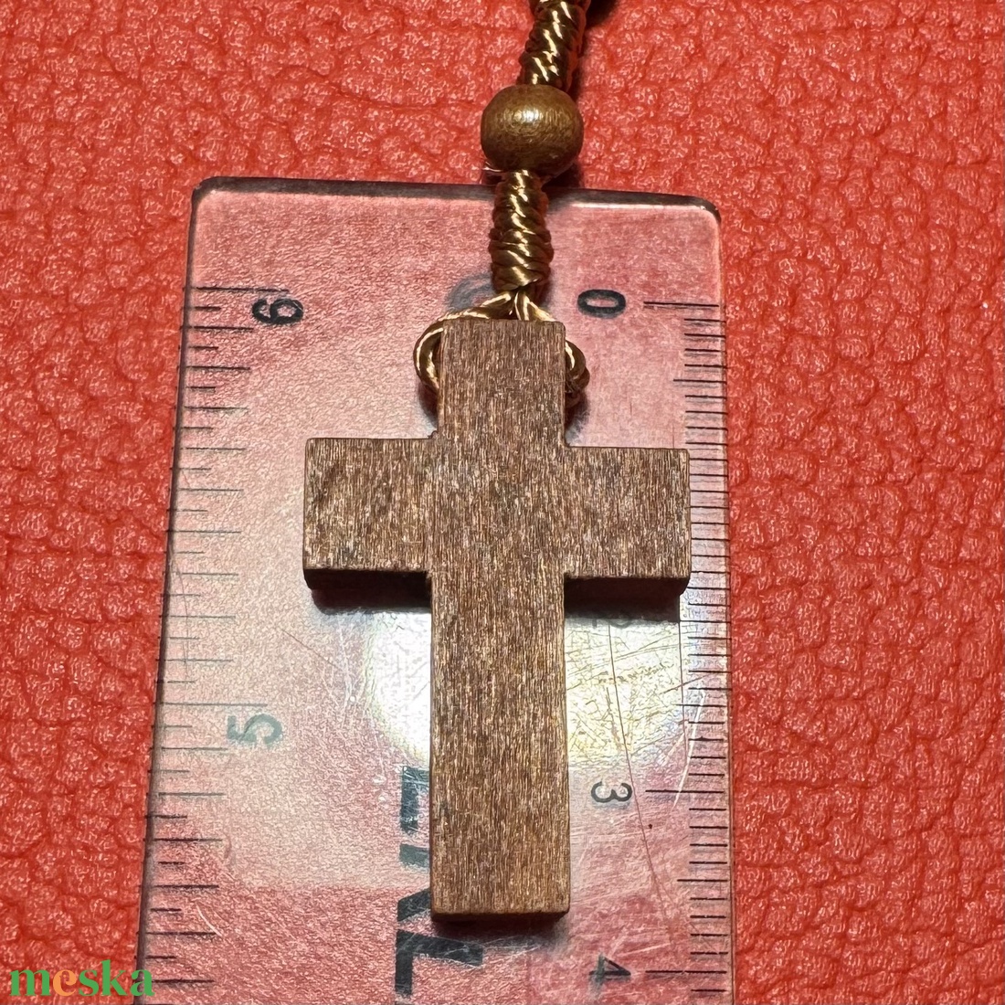 Fa rózsafüzér, Retro kereszt medálos nyaklánc � vintage vallásos ékszer az 1970�80-as évekből - ékszer - nyaklánc - medálos nyaklánc - Meska.hu