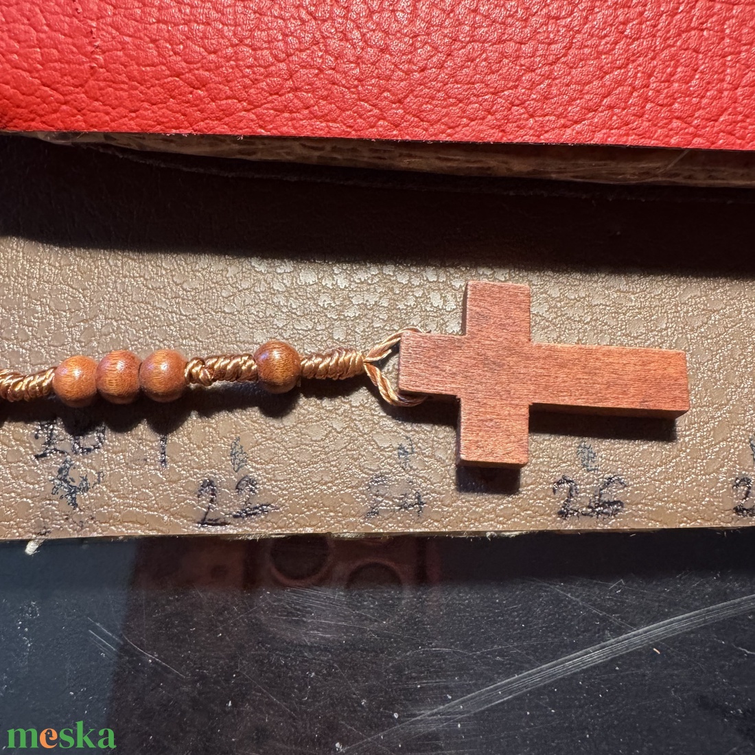 Fa rózsafüzér, Retro kereszt medálos nyaklánc � vintage vallásos ékszer az 1970�80-as évekből - ékszer - nyaklánc - medálos nyaklánc - Meska.hu