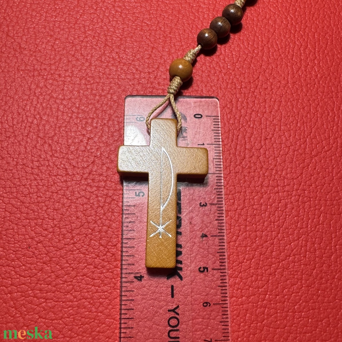 Fa rózsafüzér, Retro kereszt medálos nyaklánc � vintage vallásos ékszer az 1970�80-as évekből - ékszer - nyaklánc - medálos nyaklánc - Meska.hu