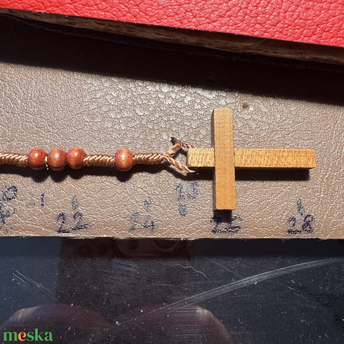 Fa rózsafüzér, Retro kereszt medálos nyaklánc � vintage vallásos ékszer az 1970�80-as évekből - ékszer - nyaklánc - medálos nyaklánc - Meska.hu