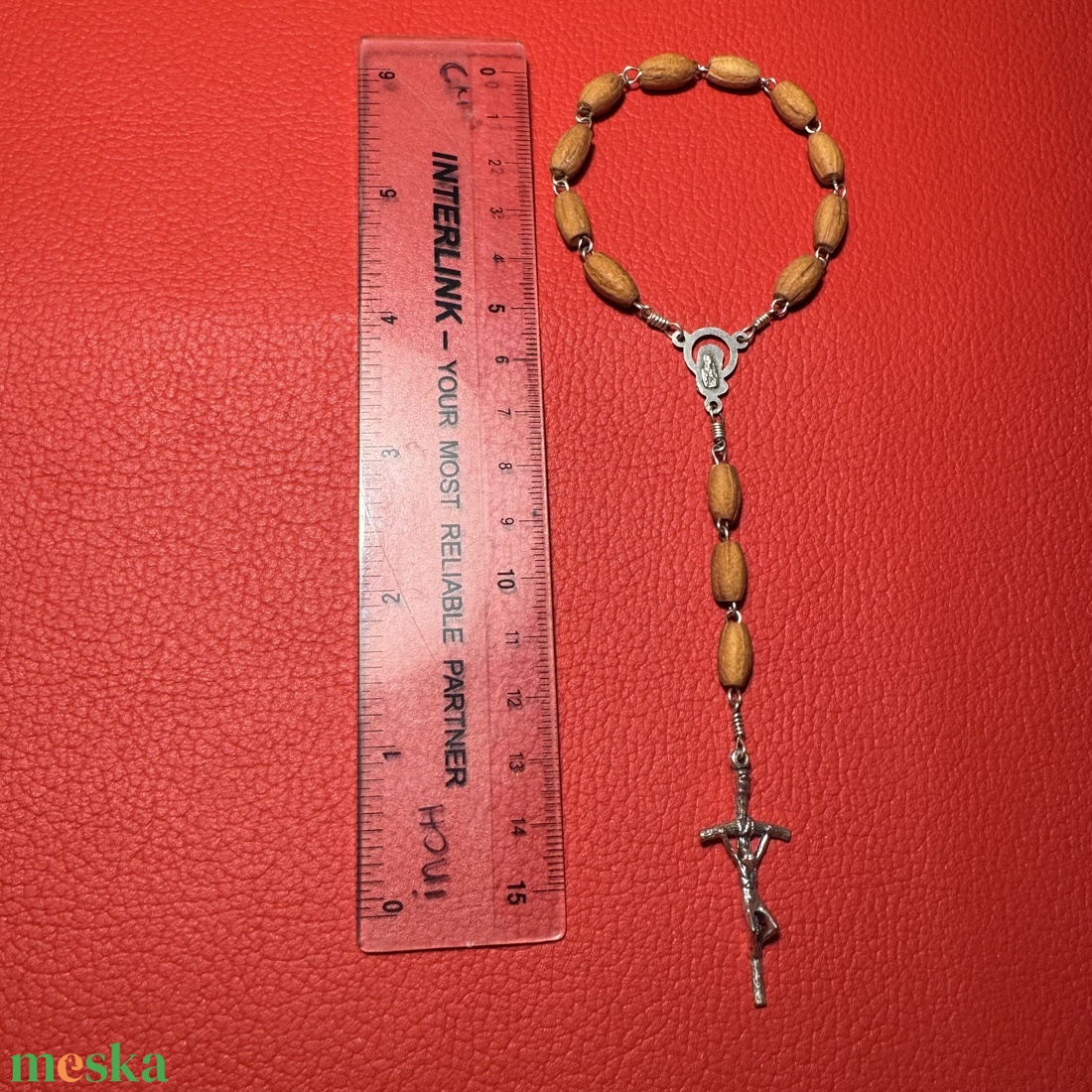 Fa rózsafüzér, Retro kereszt medálos nyaklánc � vintage vallásos ékszer az 1970�80-as évekből - ékszer - nyaklánc - medálos nyaklánc - Meska.hu