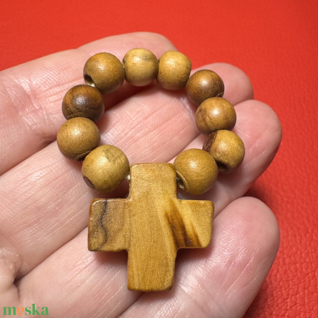 Fa rózsafüzér, Retro kereszt medálos nyaklánc � vintage vallásos ékszer az 1970�80-as évekből - ékszer - nyaklánc - medálos nyaklánc - Meska.hu