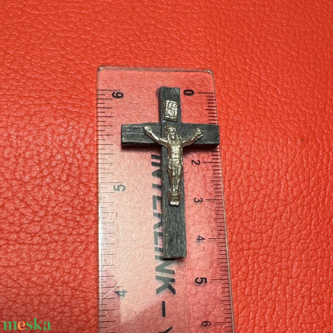 Fa kereszt, Retro kereszt� vintage vallásos tárgy az 1970�80-as évekből - ékszer - nyaklánc - medálos nyaklánc - Meska.hu