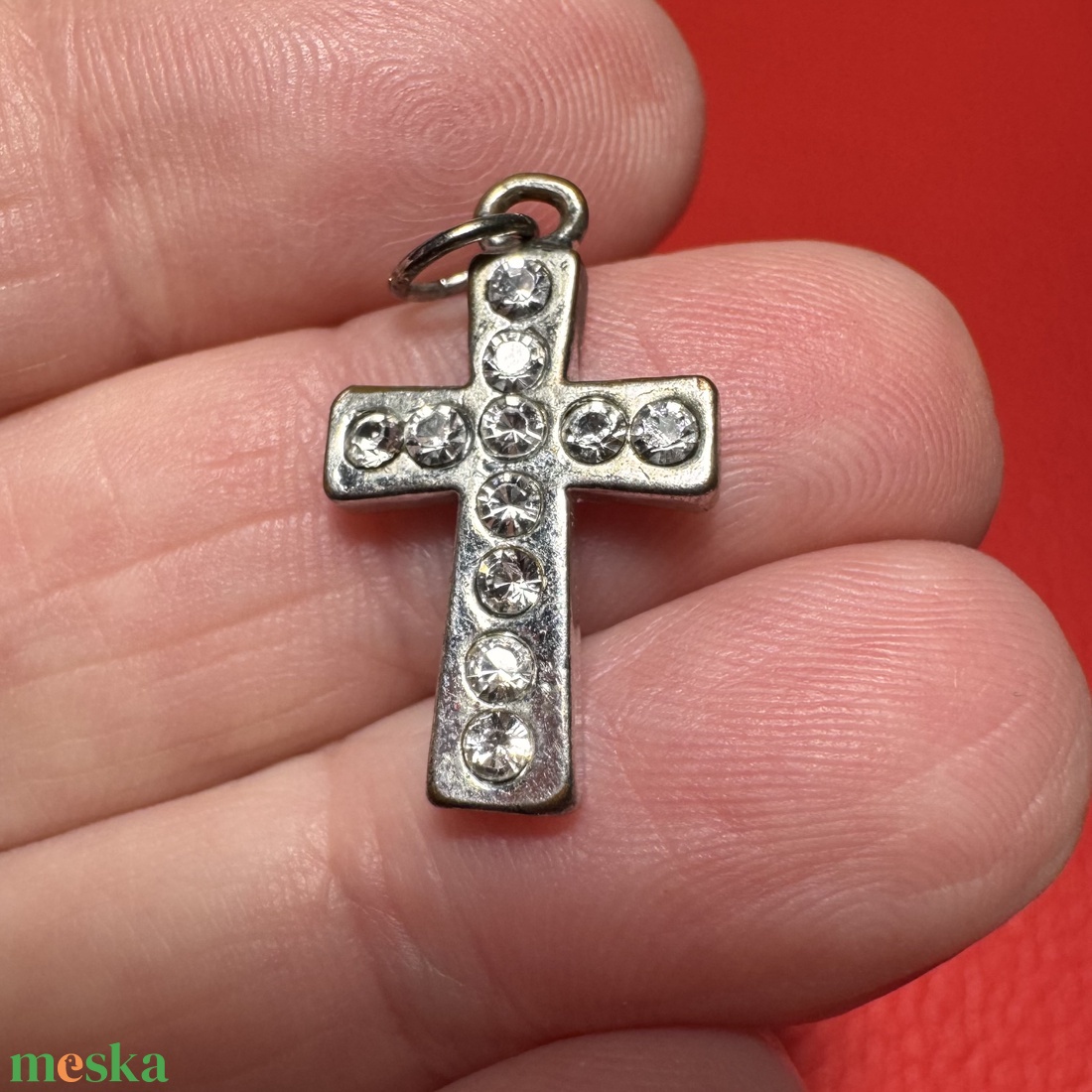 Retro kereszt nyakláncra � vintage vallásos ékszer az 1970�80-as évekből - ékszer - nyaklánc - medálos nyaklánc - Meska.hu