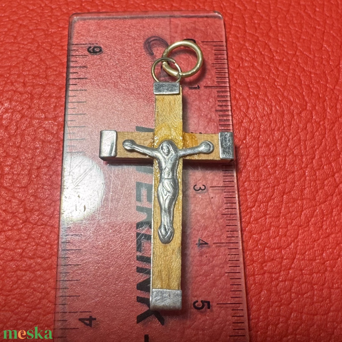 Retro fa kereszt nyakláncra � vintage vallásos ékszer az 1970�80-as évekből - ékszer - nyaklánc - medálos nyaklánc - Meska.hu