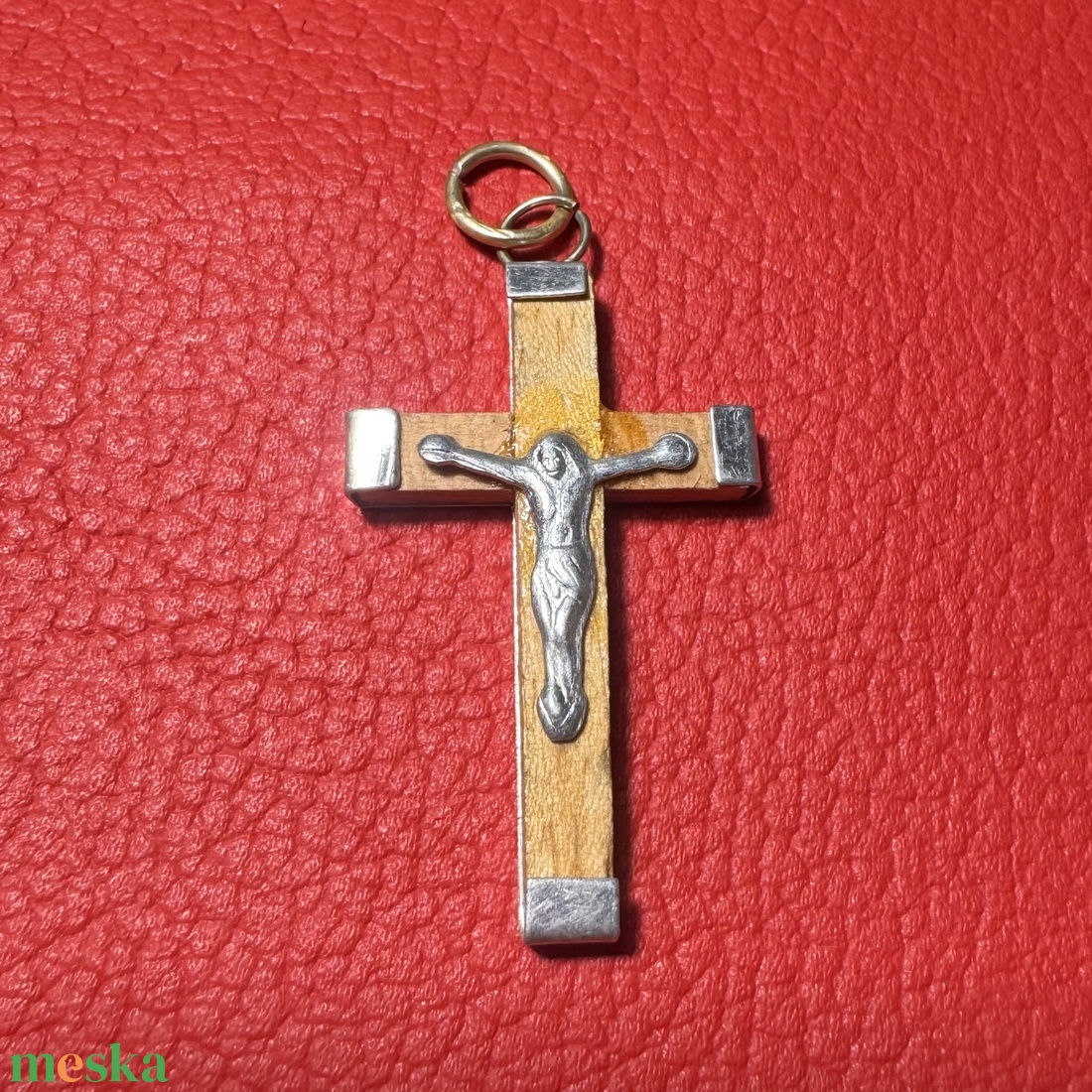 Retro fa kereszt nyakláncra � vintage vallásos ékszer az 1970�80-as évekből - ékszer - nyaklánc - medálos nyaklánc - Meska.hu