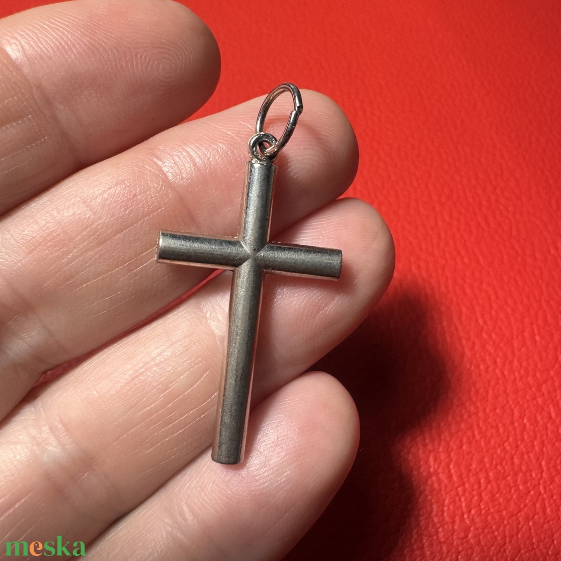 Retro fém kereszt nyakláncra � vintage vallásos ékszer az 1970�80-as évekből - ékszer - nyaklánc - medálos nyaklánc - Meska.hu