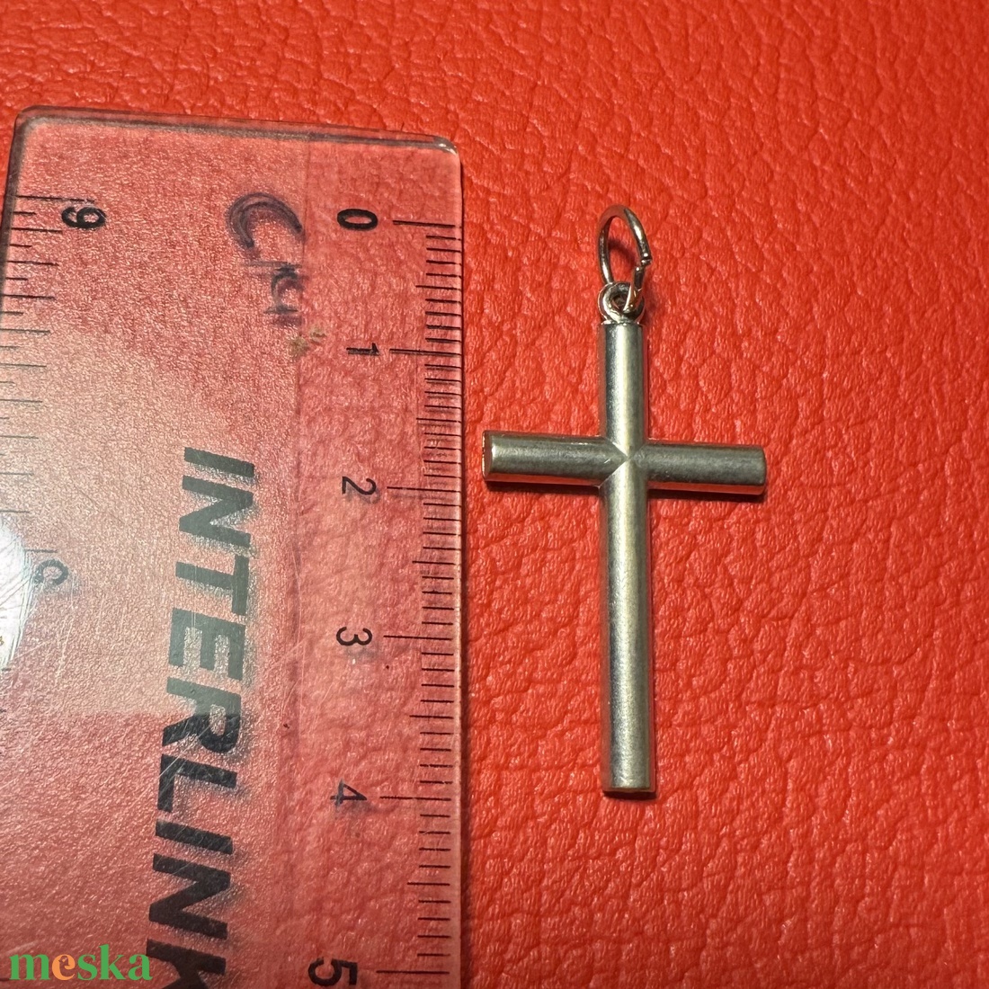 Retro fém kereszt nyakláncra � vintage vallásos ékszer az 1970�80-as évekből - ékszer - nyaklánc - medálos nyaklánc - Meska.hu