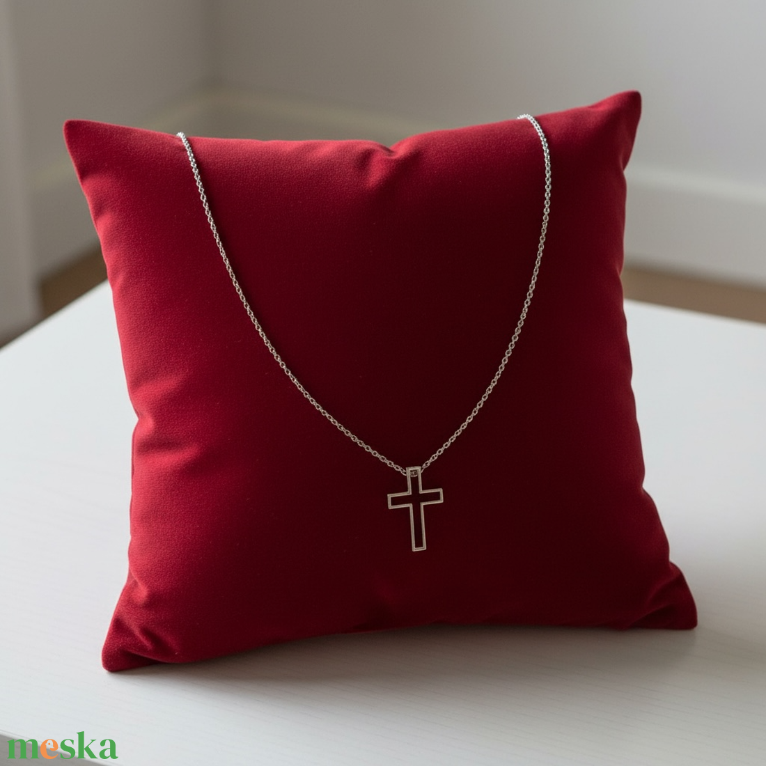 Retro kereszt medálos nyaklánc � vintage vallásos ékszer az 1970�80-as évekből - ékszer - nyaklánc - medálos nyaklánc - Meska.hu