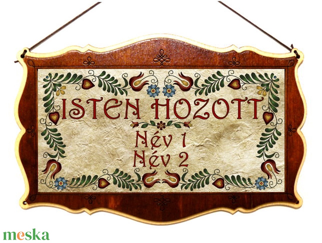 Ajtótábla Isten hozott jász tulipános motívummal, egyedi nevekkel #1 - otthon & lakás - ház & kert - isten hozott tábla - Meska.hu Ajtótábla Isten hozott jász tulipános motívummal, egyedi nevekkel #1 - otthon & lakás - ház & kert - isten hozott tábla - Meska.hu