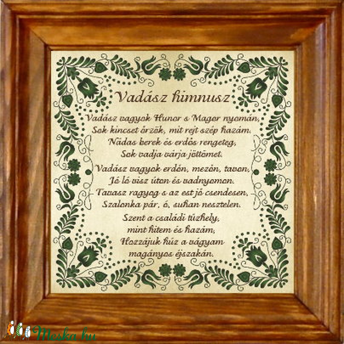 Falikép Vadász himnusz motívummal #21 - otthon & életmód - dekoráció - kép & falikép - Meska.hu