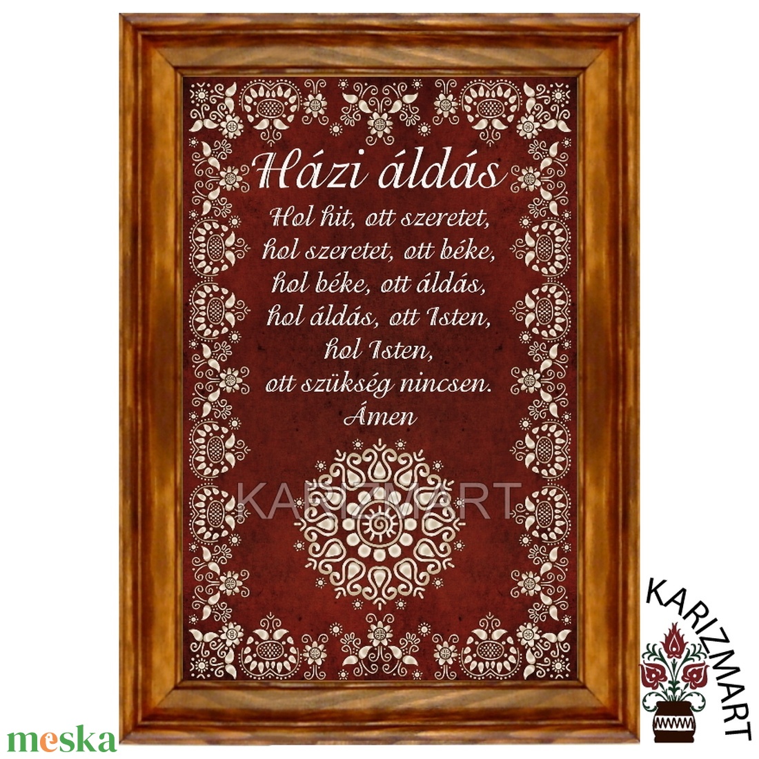 Falikép Házi Áldás sárközi motívummal #KK05-7H - otthon & életmód - vallás - házi áldás - Meska.hu Falikép Házi Áldás sárközi motívummal #KK05-7H - otthon & életmód - vallás - házi áldás - Meska.hu