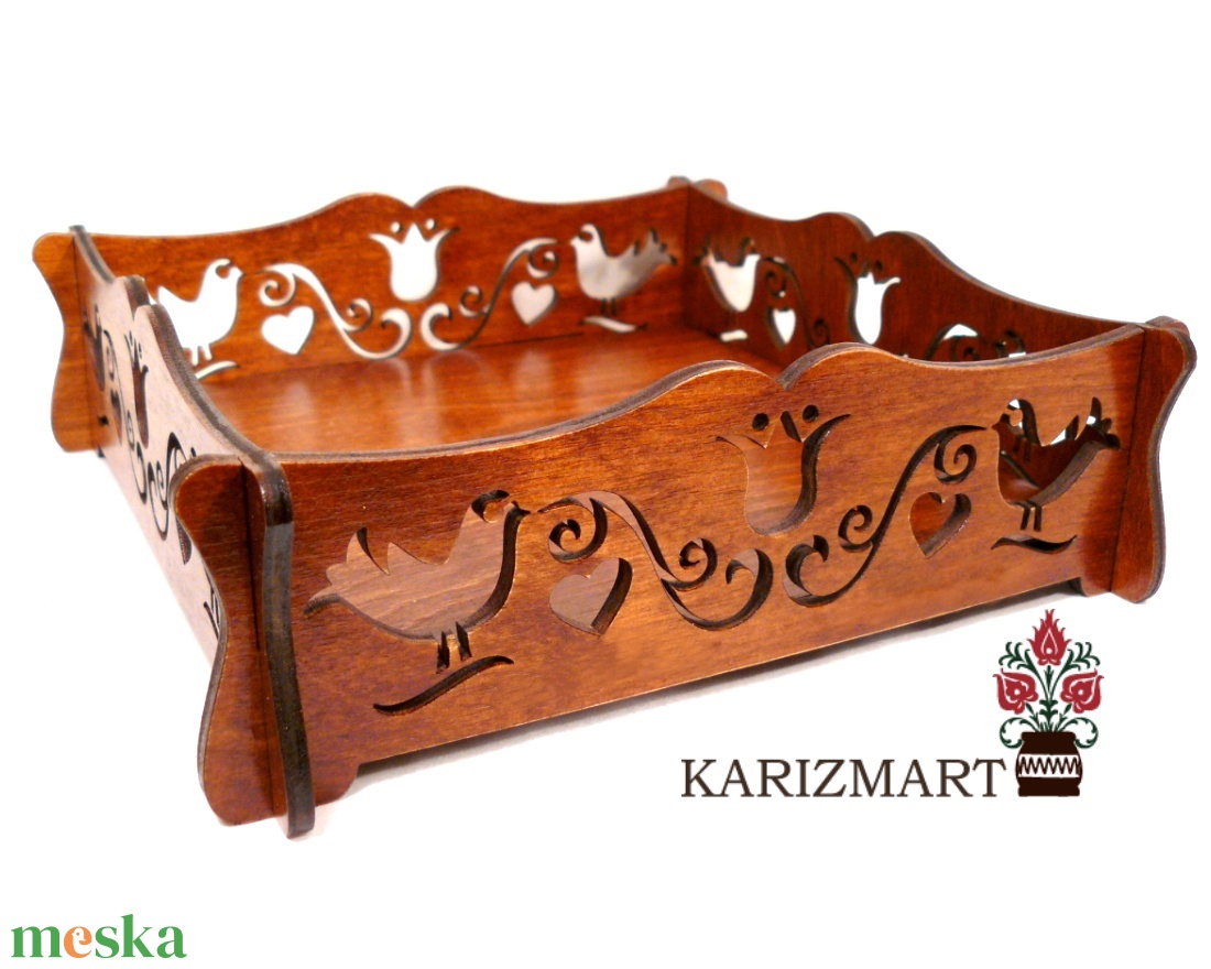 Szalvétatartó - Édesség kínáló tálca #SZT01-10 - otthon & életmód - konyhafelszerelés, tálalás - konyhai textil - szalvéta - Meska.hu