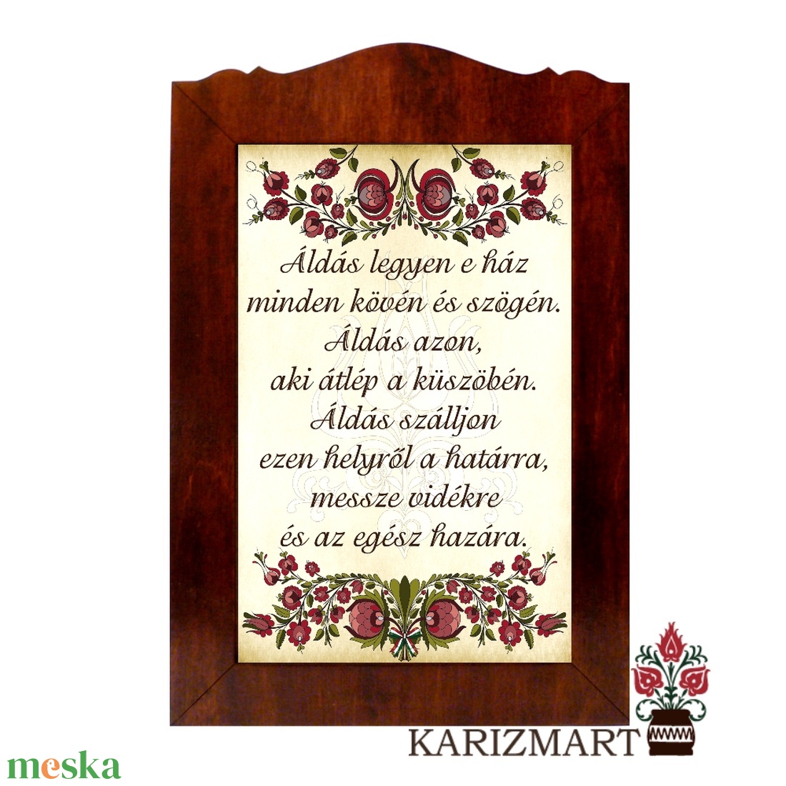 Táblakép Áldás szűrhímzés motívummal #TK01-6A - otthon & életmód - vallás - házi áldás - Meska.hu Táblakép Áldás szűrhímzés motívummal #TK01-6A - otthon & életmód - vallás - házi áldás - Meska.hu