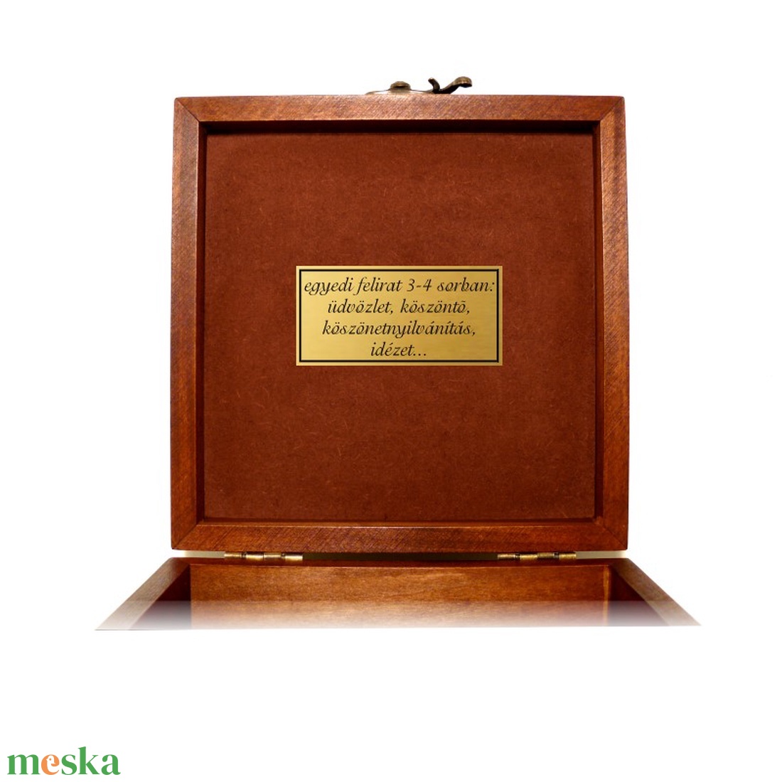 Ékszeres Teás Díszdoboz Tároló doboz kalocsai szíves motívummal #17 - esküvő - emlék & ajándék - doboz - Meska.hu