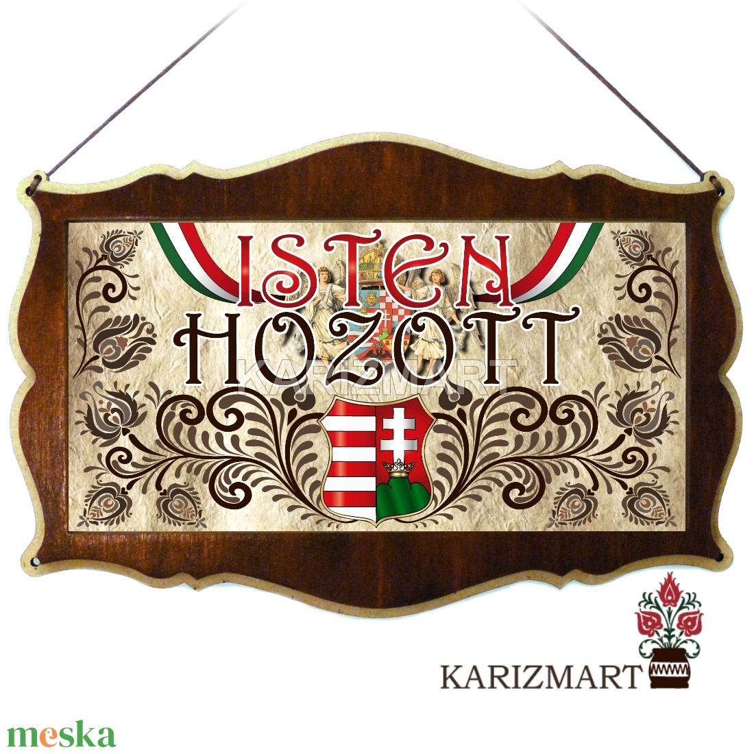 Ajtótábla Isten hozott címeres motívummal #AT01-10 - otthon & életmód - dekoráció - ajtó- és ablak dekoráció - ajtótábla - Meska.hu Ajtótábla Isten hozott címeres motívummal #AT01-10 - otthon & életmód - dekoráció - ajtó- és ablak dekoráció - ajtótábla - Meska.hu