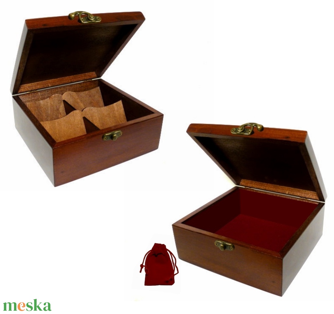 Ékszeres Teás Díszdoboz Tároló doboz kalocsai motívummal #10 - ékszer - ékszertartó - ékszerdoboz - Meska.hu